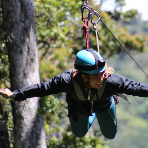 Smiling Zipliner